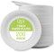 QLV White Paper Plates 200 Pack - 7 inch Disposable Plates for Parties, Christmas, Birthdays, BBQs, and Gatherings - Heavy Duty, Biodegradable & Compostable Party Plates for Hot & Cold Food