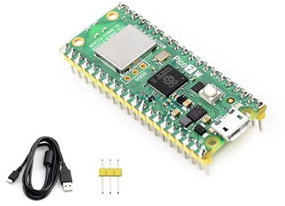 Placa microcontrolador Pico de 2 W presoldada basada en chip Raspberry Pi RP2350, adopta diseño de doble núcleo y doble arquitectura, compatible con WiFi 4 inalámbrico y Bluetooth 5.2