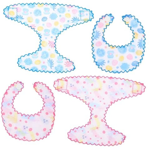 ibasenice 2sätze Puppen-anziehlätzchen Puppenlätzchen Puppenspeicheltuch DIY Puppenzubehör Unterhose Puppenunterhose Spielzeug Für Kleinkinder