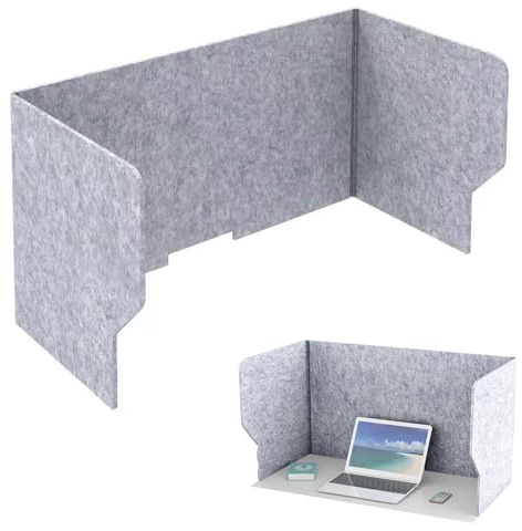 80cm Foldable Desk Privacy Divider, 9mm Thick Freestanding Exam Partition Screen, Desktop Study Separator Panel, Lightweight Table Privacy Barrier for Classroom Office Home Workspace (80cm/32inch)