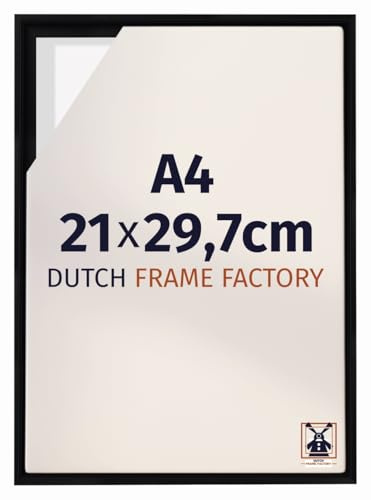 Dutch Frame Factory - Schattenfugenrahmen DIN A4 21x29,7 cm Schwarz Matt - MDF