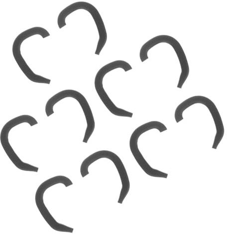 Garneck Lot de 5 Correcteurs D'oreille en Silicone Souple Noir pour Bébé, Patchs Correcteurs Externes pour Oreilles Décollées, Protection Auditive Confortable, Correction Pavillon