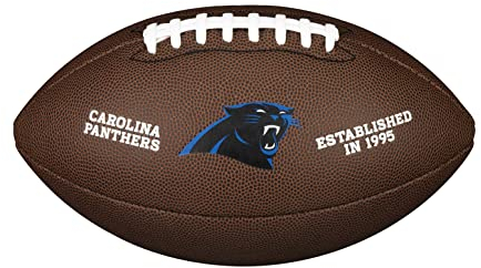 Wilson Unisex-Adult NFL Team Logo Ball, Carolina Panthers, Official