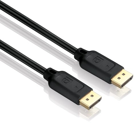 HDSupply DC010-015 DisplayPort Verbindungskabel (DisplayPort Stecker - DisplayPort Stecker), vergoldete Kontakte, 1,50m, schwar