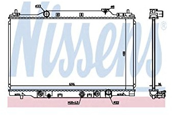Nissens 68104 Kühler, Motorkühlung