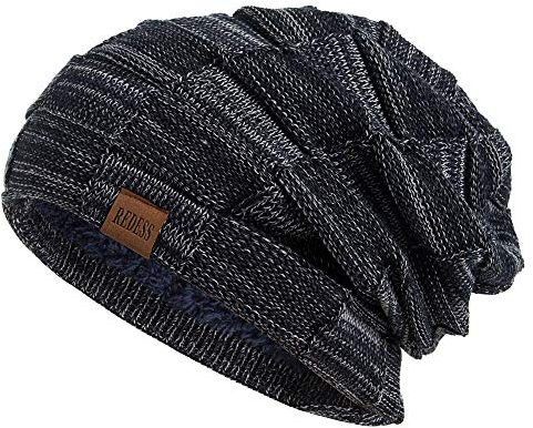 REDESS Beanie Mütze für Herren und Damen Winter Warme Mützen Stricken Slouchy Thick Skull Cap