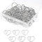 Jetec 100 Stück 3 cm Liebe Herz Form kleine Büroklammern Lesezeichen Clips für Büro Schule Zuhause silber