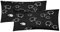 Heubergshop Seersucker Kissenbezug - 2er Set in 40x80cm - Schafe Lämmer in Schwarz und Weiß - Kopfkissen-Bezug, Kissenhülle, Doppelpack - 100% Baumwolle (99-1-S)