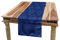 ABAKUHAUS Damast Tischläufer, Victorian Ornament, Esszimmer Küche Rechteckiger Dekorativer Tischläufer, 40 x 225 cm, Blau