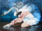 YSCOLOR Diamant Painting Tanz Frauen DIY 5D Runde Volle Diamanten Malerei Kreuzstich Ballerina Mädchen Diamant Mosaik Schwan Handgemacht 30X40Cm