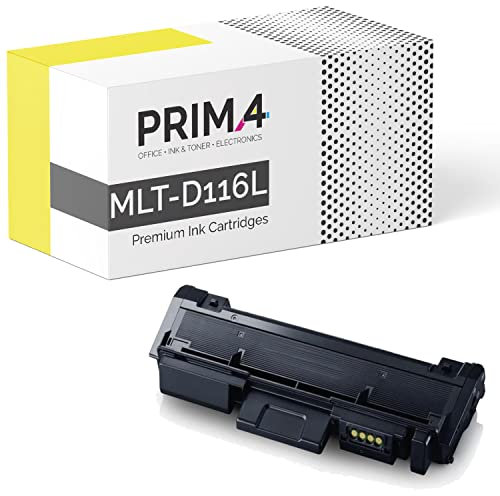 PRIMA4 - MLT-D116L Toner Kompatibel mit Drucker Samsung Xpress SL M2675F M2835DW M2675 M2675FN M2676 M2625 M2625D M2825DW M2825ND M2826 M2875 M2875FD M2875FW M2876 M2885FW -3k Seiten