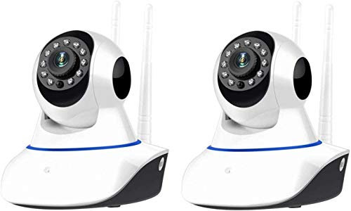 YOOSEE - Kit de 2 cámaras IP con wi-fi HD 720p motorizadas por infrarrojos con app