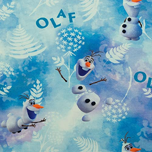 Baumwolljersey Digitaldruck Eiskönigin Olaf hellblau