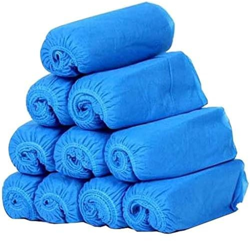 G4GADGET 30 pcs Disposable Shoe Cover Blue Anti Slip Cleaning Overshoes Boot Safety