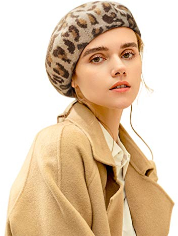 DEBAIJIA Damen Baskenmützen Winter Wool Frauen Beret Bonnet Achteckige Kappe Weibliche KunstKappe Warm Hut Herbst Painter (Beige Kamel)