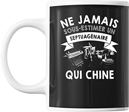 Planetee Mug Brocante Septuagénaire Homme 70 ans