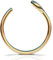 Goldener Fake Nasenring – Dünner Kleiner Winziger 24-Gauge 7mm Fake Nose Ring – 14K Gold Filled Clip-On Nassenpiercing für Frauen – Kein Piercing erforderlich – Geschenkbereit