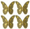 Powerful 4 Pcs Butterfly Drawer Knobs, Vintage Cabinet Knobs Drawer Handles with Screw, for Dresser, Cabinet, Wardrobe, Cupboard, Bathroom, Office (Butterfly - B Style，3.2×3.2)