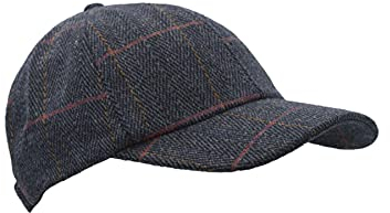 Walker & Hawkes - Unisex Baseballkappe - Tweed - Country-Stil - Einheitsgröße - Blauer Tweed