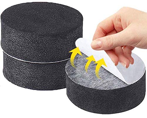 SunaOmni Invisible Plant Pot Feet 24 Pack Black Flower Pot Risers EVA Pot Pads Rubber Flowerpot Lifter Mat Non-Slip for Indoor / Outdoor Medium / Large Sized Pots (00L41NH1145)