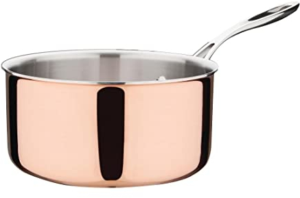 Vogue Casserole en cuivre à trois parois pour induction - 200 mm