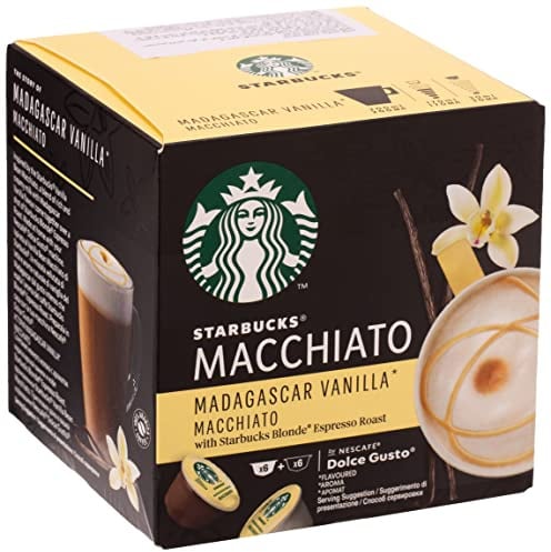 Starbucks Madagascar Vanilla Macchiato für NESCAFÉ Dolce Gusto (3 x 12 Kapseln)