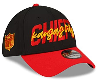 New Era NFL Kansas City Chiefs 2022 Official 39THIRTY Stretch Fit Draft Cap, Größe :M/L