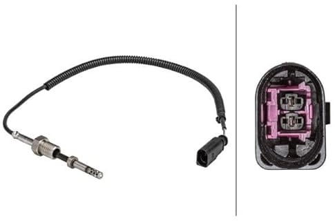6PT 358 181-101 HELLA Sensor, Abgastemperatur | Kompatibel mit: VW CALIFORNIA T5 Camper, MULTIVAN T5, TRANSPORTER T5 Bus, TRANSPORTER T5 Kasten