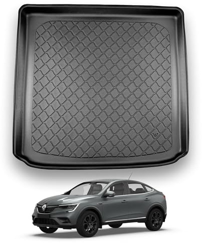 NOMAD Boot Liner Mat for Renault Arkana 2021+ [In raised boot position] | Premium Anti-Slip TPE Car Boot Protector Tray, Waterproof Raised Edge Trunk Mat, Easy Clean Cargo Floor Liner