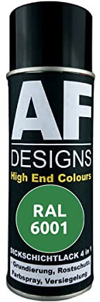 Alex Flittner Designs Rostschutzlack 4in1 RAL 6001 Smaragdgrün Metall Schutzlack Spray Rostschutzfarbe Sprühdose