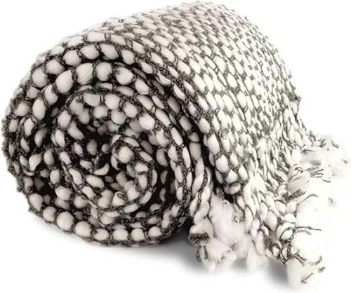 Unique Living Sofadecke Plaid Couch Decke Kuscheldecke Pipa Dark Grey