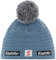Eisbär Strickmütze mit Bommel Jamie Pompon MÜ SP Unisex, Farbe:Steel Blue/graumele