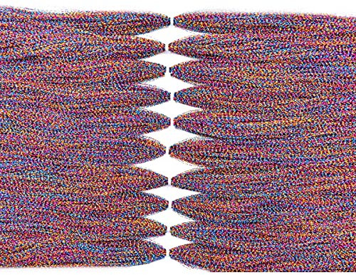 10-Pakete Kristall Flash Line für Fliegenfischen Fliegen Binden Materialien Trockene Fliegen (15-Regenbogen-10Packs)