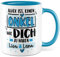 Onkel Tasse personalisiert mit Wunschnamen Neffen Nichten Kaffeetasse Patenonkel Kaffee-Becher anpassbar Geschwister Geschenk Custom Geschenkidee Geburtstag Onkelchen Spruch personalisierbar