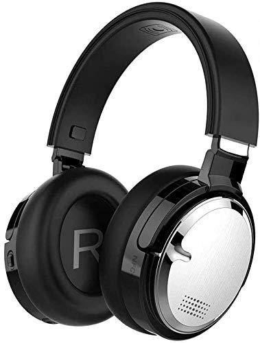 CAFFIA Casques sans fil: casque sur l'on-oreille sans fil Bluetooth avec micro pour téléphone téléphonique, casque Bluetooth, chaîne hi-fi stéréo, oreillettes de protéines confortables, 60h de jeu pou