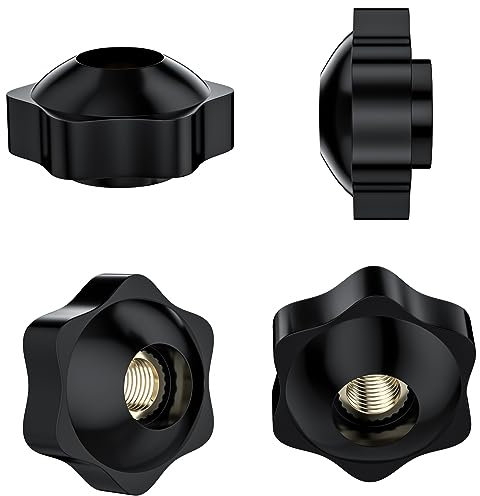 9 PCS Hex Clamping Nuts Knob,Star Shape Handle Nuts (M8)