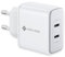 NOVOO Schnellladegerät USB C 35 W 2 Port Typ C, Schnellladegerät für iPhone 14 Pro Max 13 Pro 12 Pro Galaxy S23 Ultra Plus S22 MacBook Pro MacBook Air M1 M2 iPad Pro Air Steam Deck