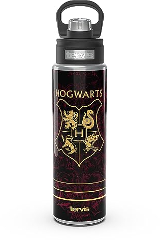 Tervis Harry Potter Bouteille d'eau en acier inoxydable Poudlard héraldique