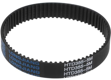 sourcing map HTD5M-355 Gummizahnriemen 71 Zähne Geschlossene Schleife Riemenscheibe Zahnriemen 20mm Breite, 355mm Umfang Synchronriemen
