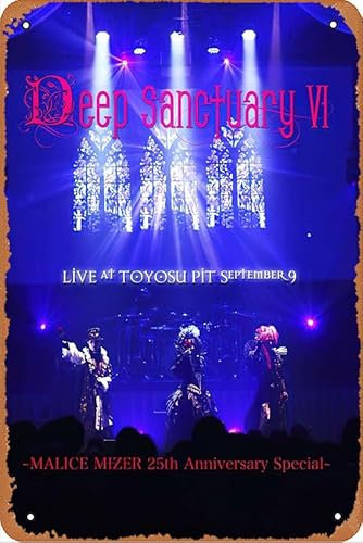 Deep Sanctuary VI Malice Mizer 25th Anniversary Special Movie 20,3 x 30,5 cm Retro-Blechschild – Vintage-Kunst-Poster