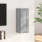 TANZEM Hängeschrank, Wandschrank Wohnzimmer, Aufsatzschrank, Grau Sonoma 35x34x90 cm Holzwerkstoff