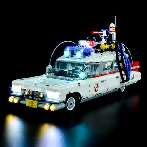 Kyglaring LED Beleuchtung für Lego Ghostbusters ECTO-1 Baukasten, Ghostbusters playmobil Modell Licht Set für Lego Creator 10274 Auto, Geburtstagsgeschenk - Kein Lego-Modell(Standard-Version)