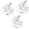 USB Plug 3 Pack, Mains Charger Adapter Wall Charging Power Adaptor Replacement for iPhone 11 Pro Max XS X XR 8 7 6 6S Plus 5 5S 5C SE 2020 14 13 1 UK 5V 1A 3pin Head Socket Maokener