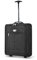 LUGG Cabin Approved Lightweight Travel Bag with Wheels, Hand Luggage Suitcase Trolley, Carry on Case, Flight Bag (Black)