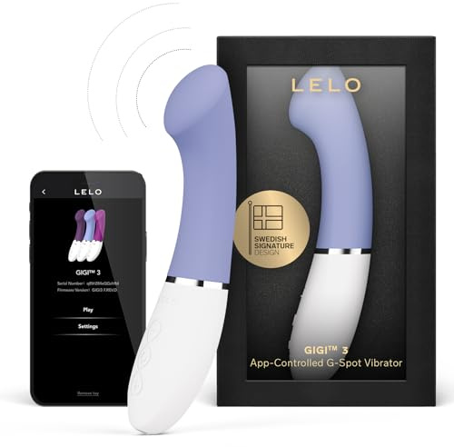 LELO GIGI 3 App-gesteuerter G Punkt Vibrator für Frauen mit 8 Lusteinstellungen, G-punkt-Vibratoren (Powder Blue)