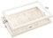 Lolalet Porta Collane da Cassetto con Coperchio, Espositore Collane 18 Ganci Organizer Gioielli -Bianco
