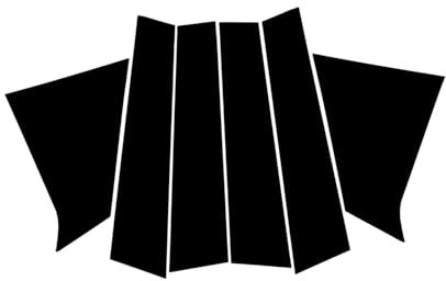 KMLONG Aufkleber for BC-Säulenverkleidung for Autofenster, passend for Chevrolet Malibu XL, 2016–2021, Zubehör for polierte Säulenpfosten Verkleidung der Autotürsäule
