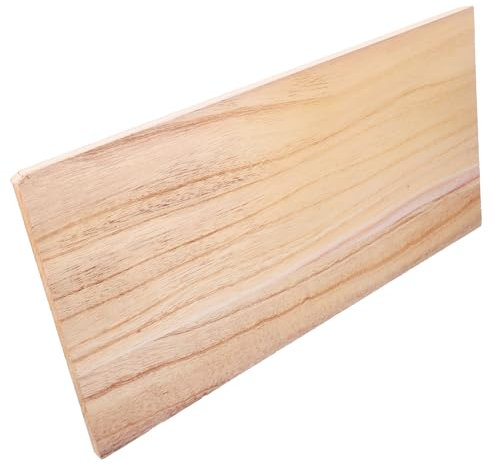 QUMIIRITY Rechteckige Holzplatte Massivholz-Brett Für DIY Möbelprojekte Unbehandelte Holzplatte Zum Basteln Vielseitiges Regalbrett Holzpaneel Für Schrank Und Dekoration