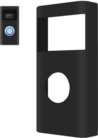 Silicone Skin Case Cover Compatible with Ring Video Doorbell (2nd Gen & Battery Doorbell Plus), Ring Doorbell Cover Durable, Weather, UV, Rain Resistant