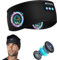 SPACE solution Sleep Headphones Bluetooth Headband, Wireless Sports Headphones with Ultra Thin and Soft Sponge Stereo Speakers Headphone Headband for Sleeping, Travel, Running, Meditating (Black)